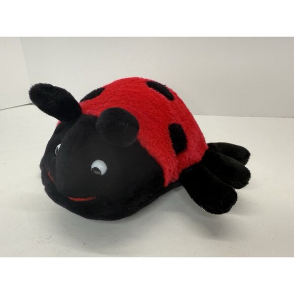 Vintage Good Stuff Lady Bug Ladybug Plush 8 Inch Stuffed Animal Red Black - Picture 1 of 9